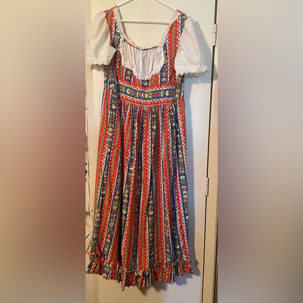 Handmade vintage maxi prairie gal dress!!!